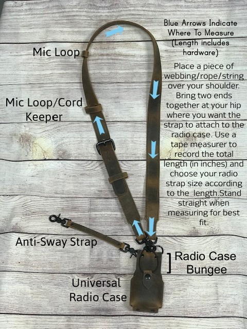 Radio Strap: Adjustable BLACK – Rustic Firefighter