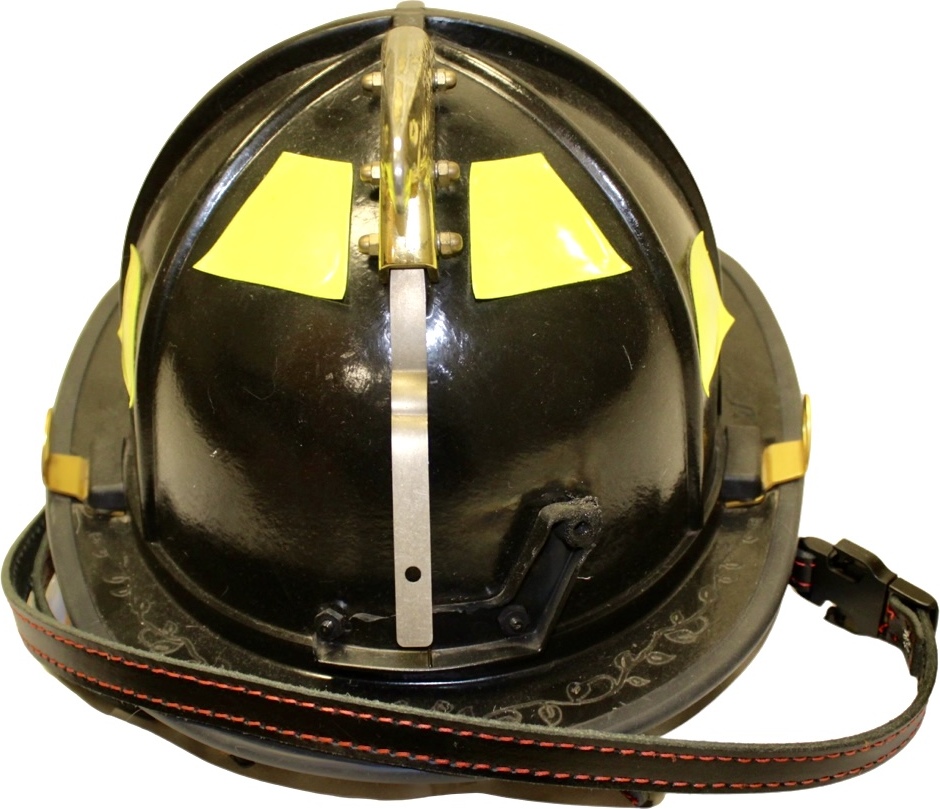 Stitched Leather Fire Helmet Chin Strap by Fully Involved Leatherworks