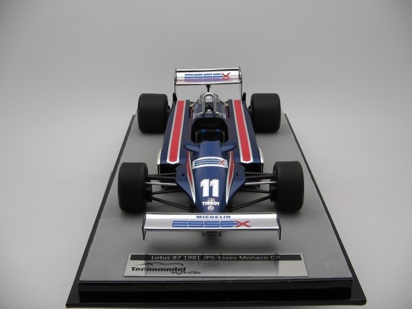Tecnomodel Mythos 1/18 - Lotus 87 Cosworth V8 F1 JPS Essex - GP British 1981