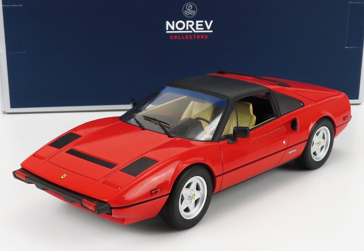 Ferrari 308 GTS 1982 Magnum PI Red in 1:18 scale by Norev by