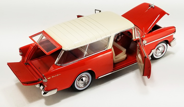 1955 Chevrolet Bel Air Nomad Diecast Model by Acme in 1:18 Scale