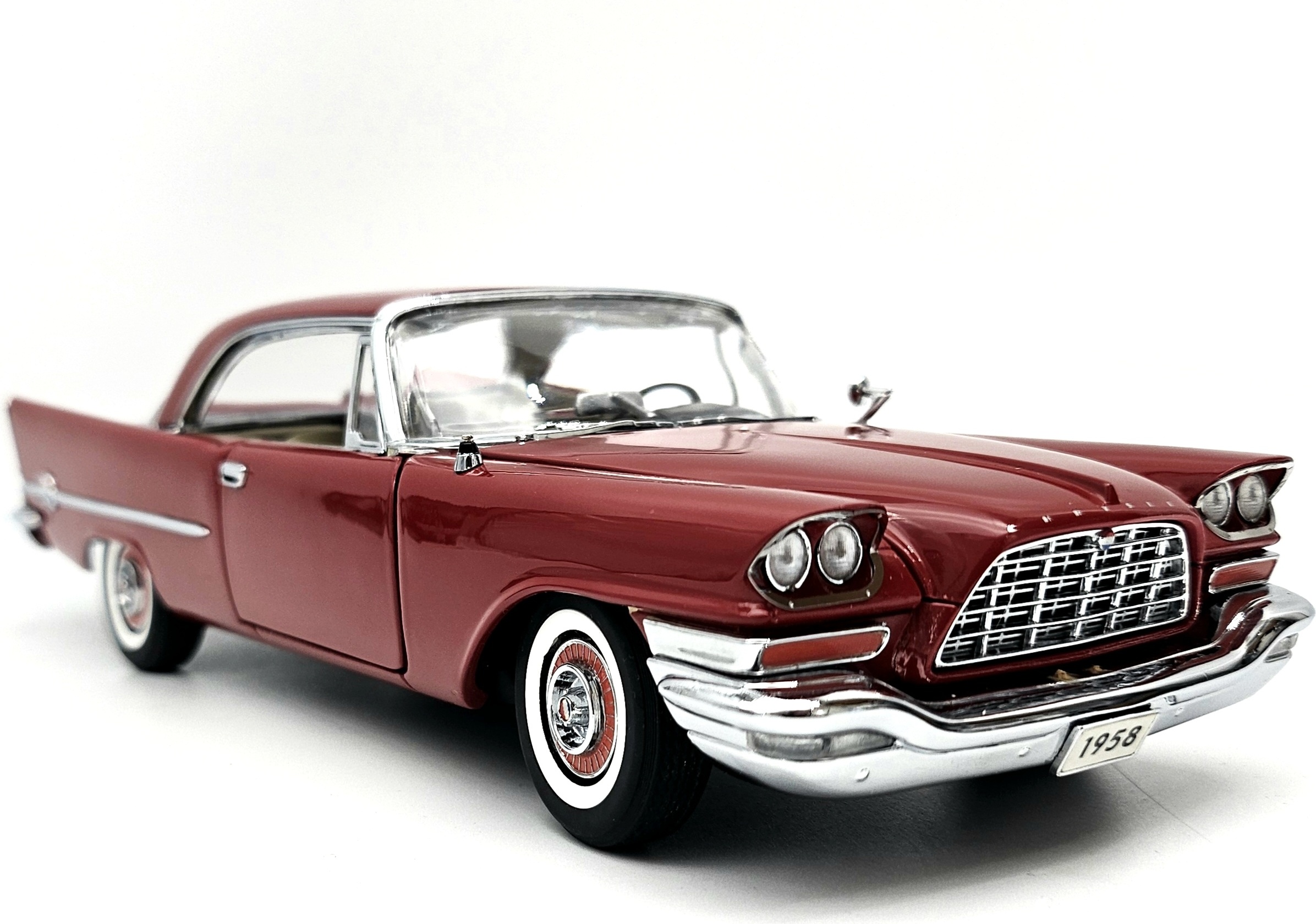 1958 Chrysler 300D Hardtop Coupe Matador Red in 1:24 scale by