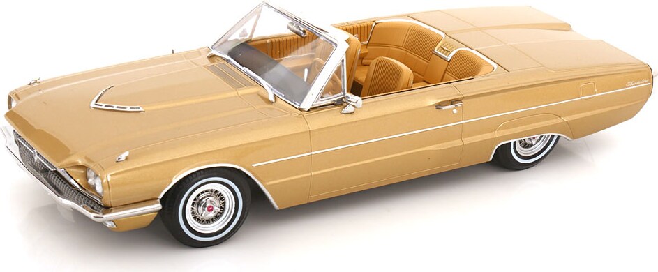 1966 Ford Thunderbird Cabriolet Open Top Gold in 1:18 scale
