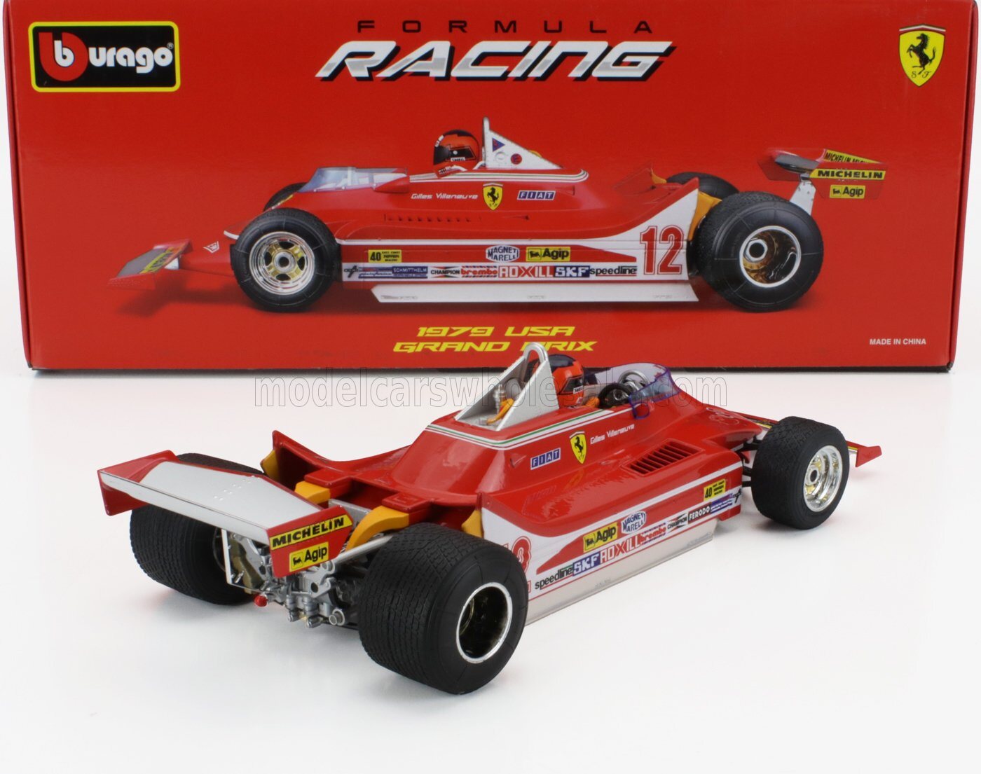 Ferrari F1 312T4 #12 Winner 1979 Watkins Glen USA GP Gilles