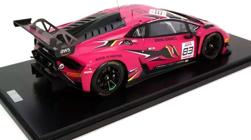 ミニカー　1/43 Lamborghini Huracan GT3 EVO 2 #83 Iron Dames 24H Spa 2023 D. Pin - R. Frey - S. Bovy - M. Gatting [SB742] Lamborghini Huracan Gt3 Evo2 #83 Iron Dames 24h Of Spa 2023