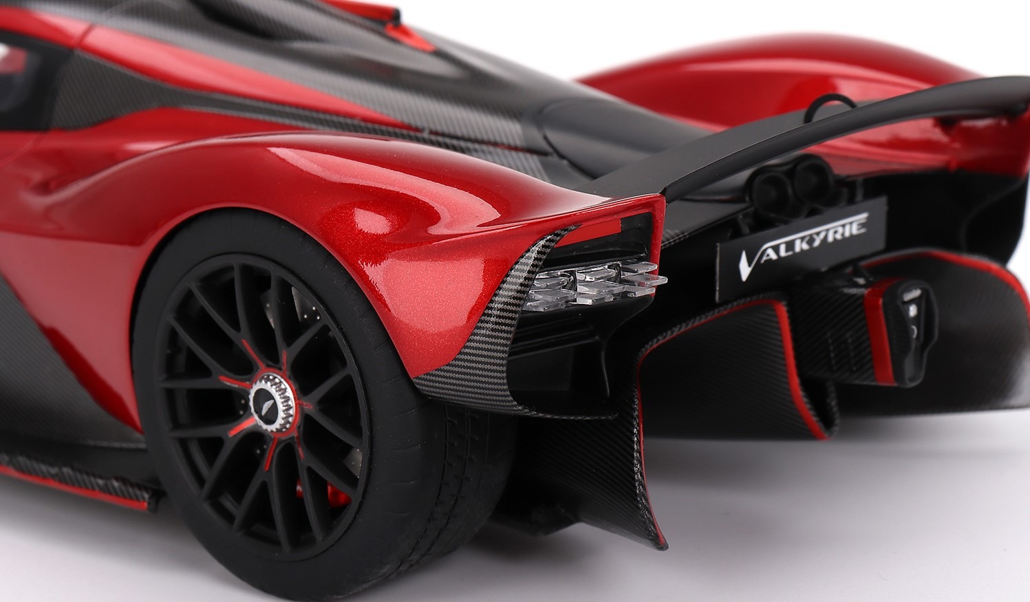Aston Martin Valkyrie Hyper Red in 1:18 scale by Topspeed