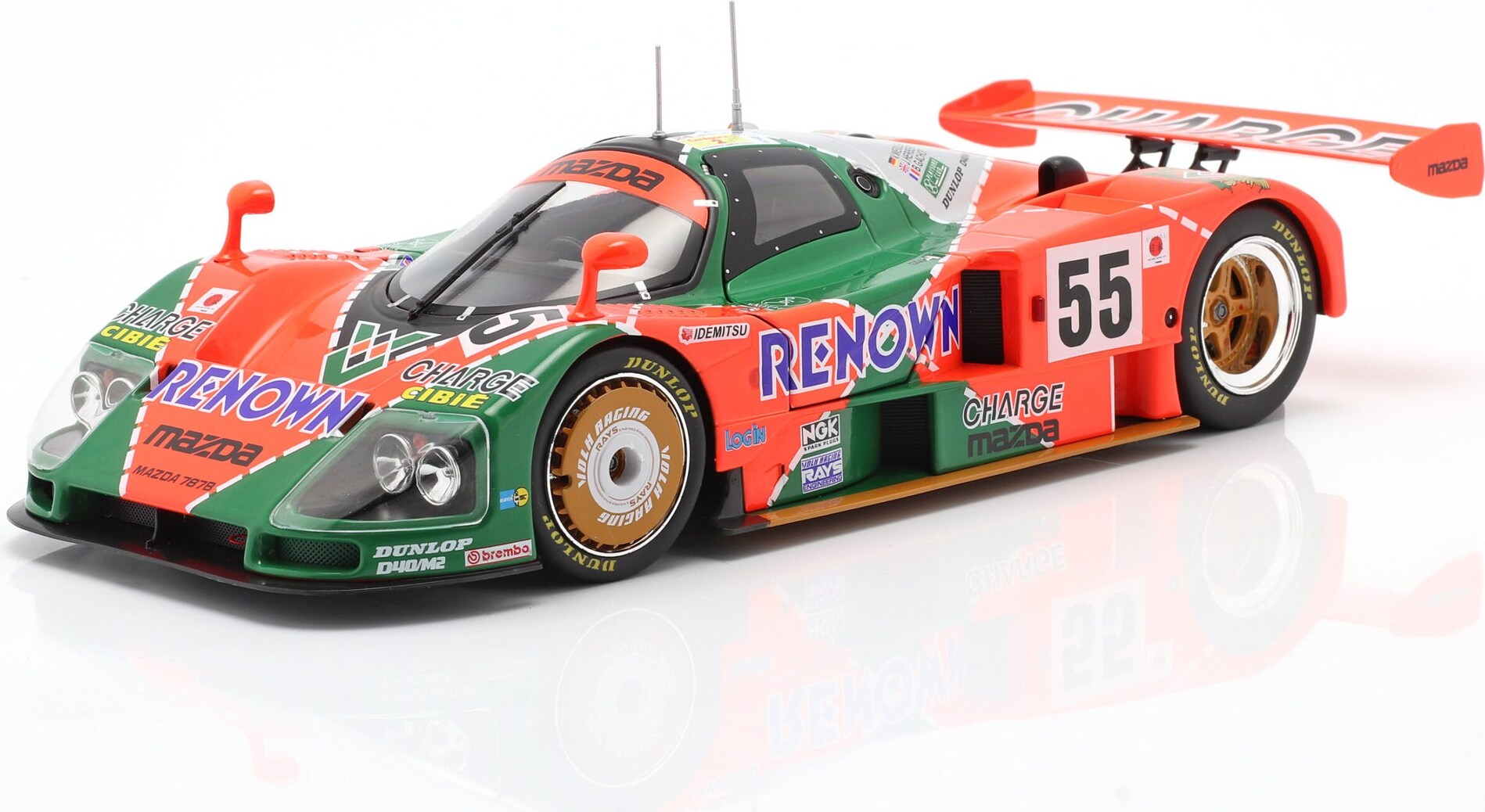 Mazda 787B 2.6L #55 Winner 1991 24h Le Mans in 1:18 scale by WERK 83
