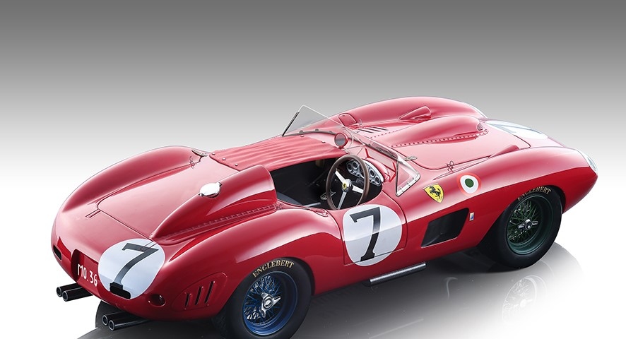 Tecnomodel Ferrari 335S Spider 1957 Le Mans 1/18 - Édition Limitée Résine Rouge
