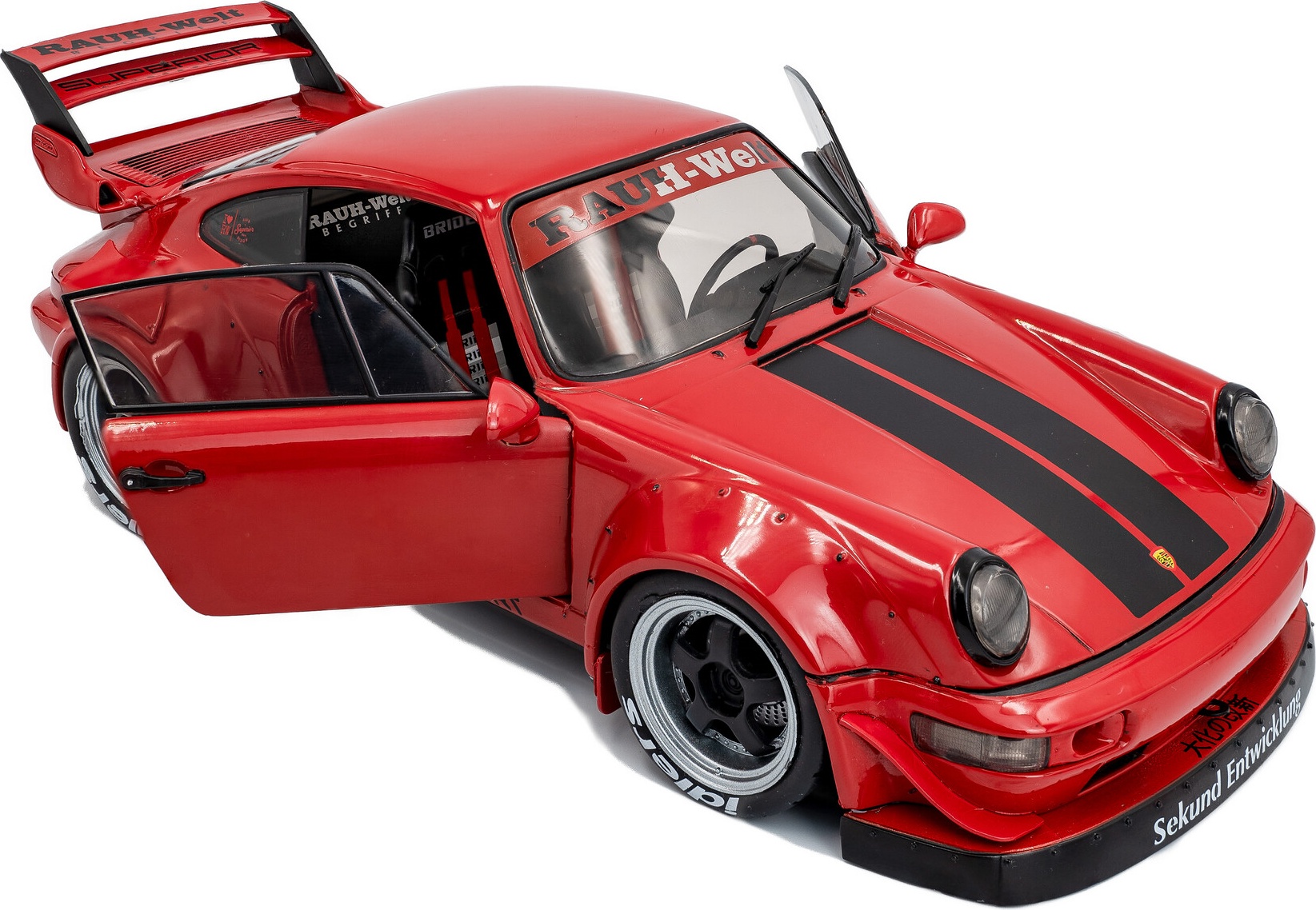 2024 Porsche 911 RWB Bodykit Taikano Kaishin Red in 1:18 scale by