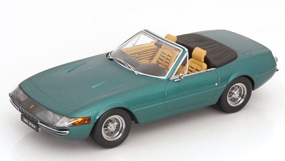 1969 Ferrari 365 GTS Daytona Spider Open Green Met in 1:18 scale