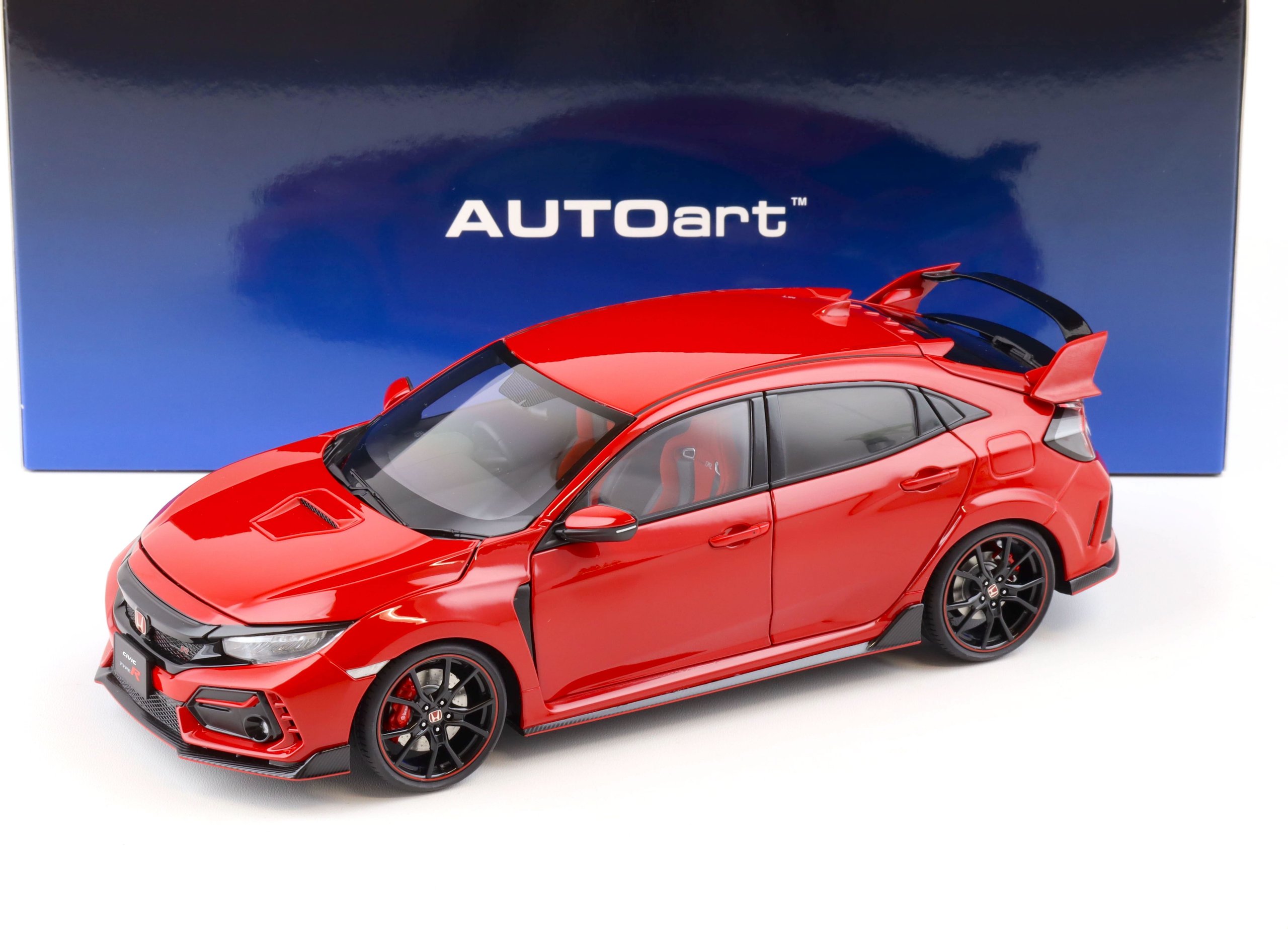 2021 Honda Civic Type R FK8 Flame Red in 1:18 scale by AUTOart
