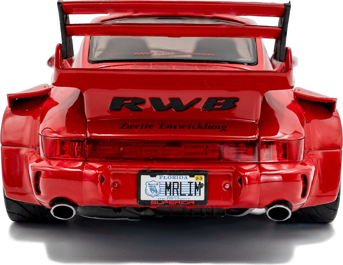 2024 Porsche 911 RWB Bodykit Taikano Kaishin Red in 1:18 scale by