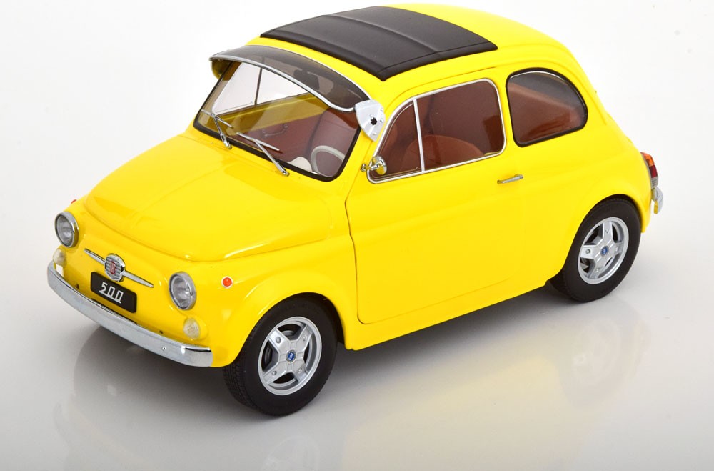 KKスケール 1/12 Fiat 500 F 1968 1968 Fiat 500 F Custom Yellow 1:12 by KK Diecast
