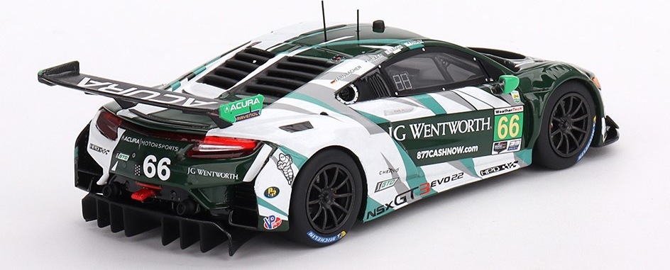 Acura NSX GT3 EVO22 #66 Gradient Racing IMSA 2023 Daytona 24