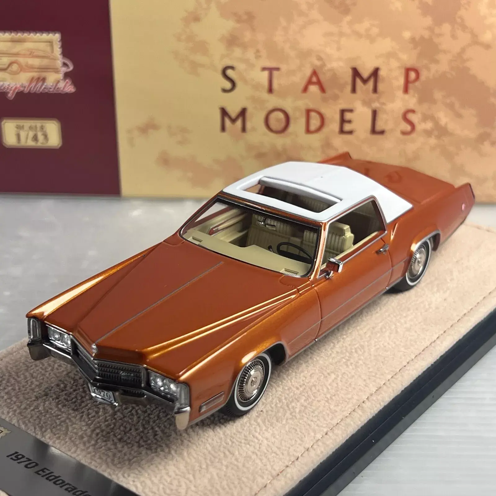 1970 Cadillac Eldorado Biarritz Cinnamon Firemist in 1:43 scale by