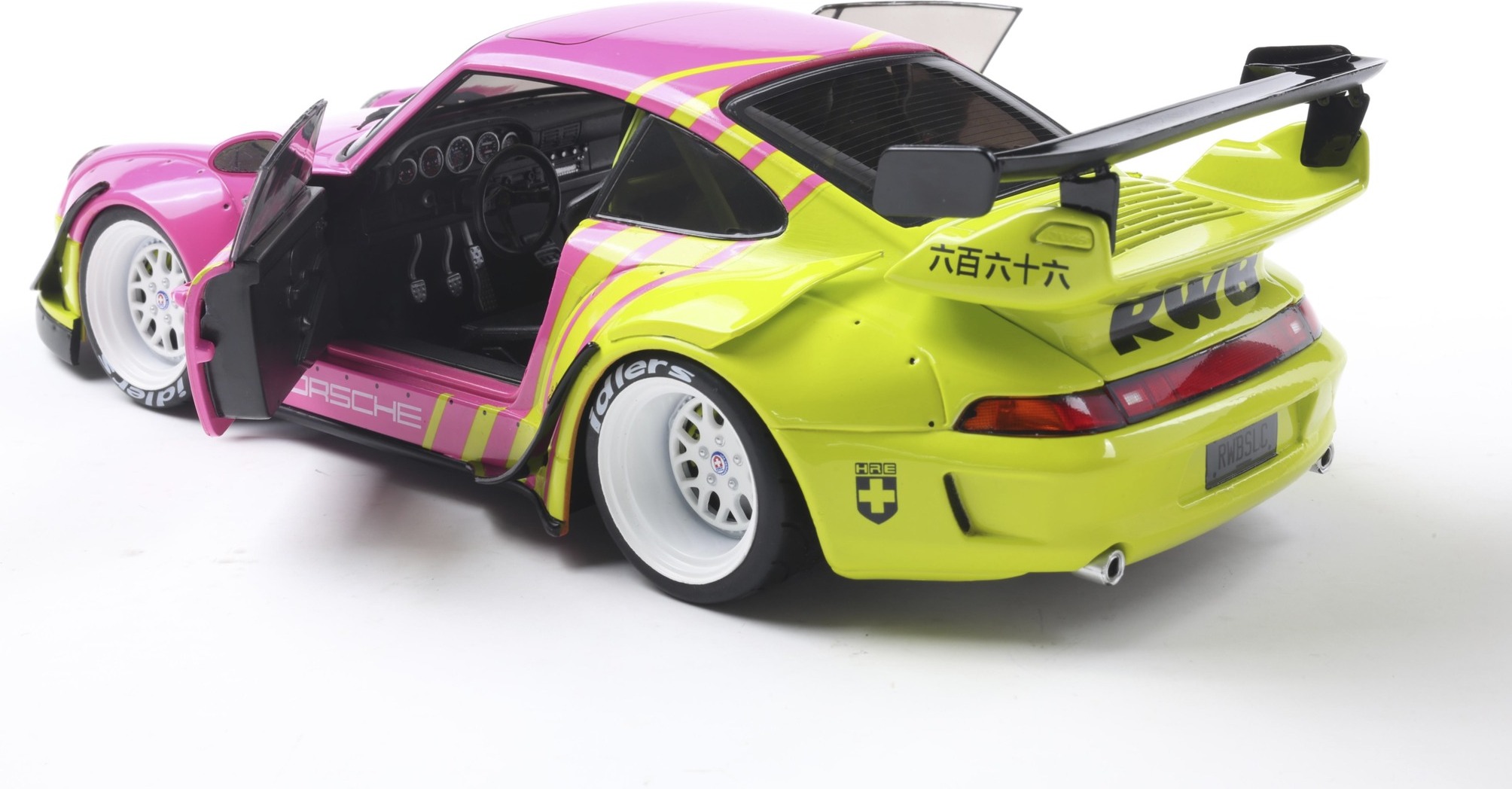 2024 Porsche RWB Body Kit Pink in 1:18 scale by Solido