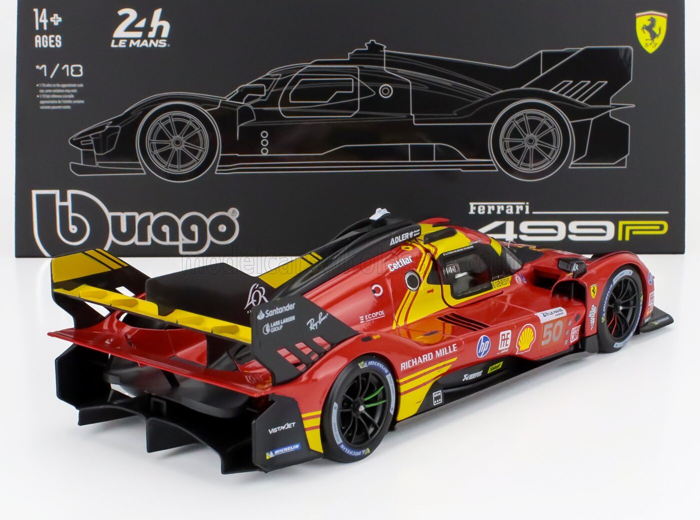 ミニカー 1/43 Ferrari 499P Le Mans 24H 2024 #50 Ferrari 499P Hypercar N*50 2024 1:43 - Winner Le Mans