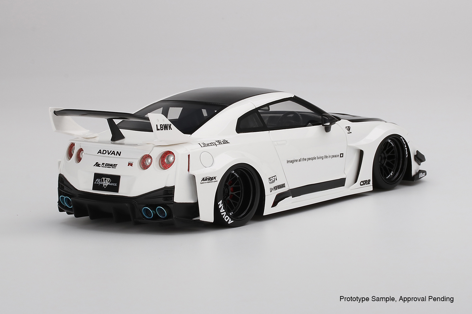 35GT-RR Ver.1 LB-Silhouette Works GT #5 RHD (conducción a mano derecha) LBWK rojo y negro modelo 1/18 de Top Speed TS0354