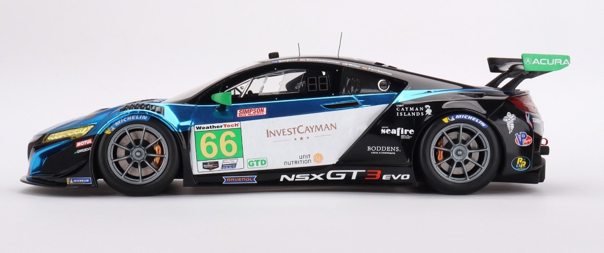 ミニカー　1/43 Acura NSX GT3 EVO22 IMSA デイトナ24時間 2022 Gradient Racing #66 [TSM430681] Acura NSX GT3 EVO22 #66 Gradient Racing 2022 IMSA Long Beach