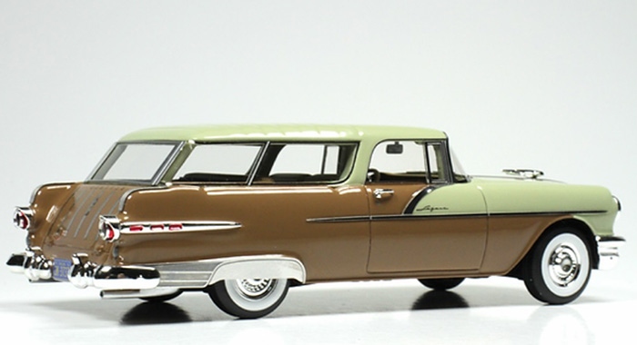 1956 Pontiac Safari Sandalwood Tan Poly in 1:43 scale by Goldvarg