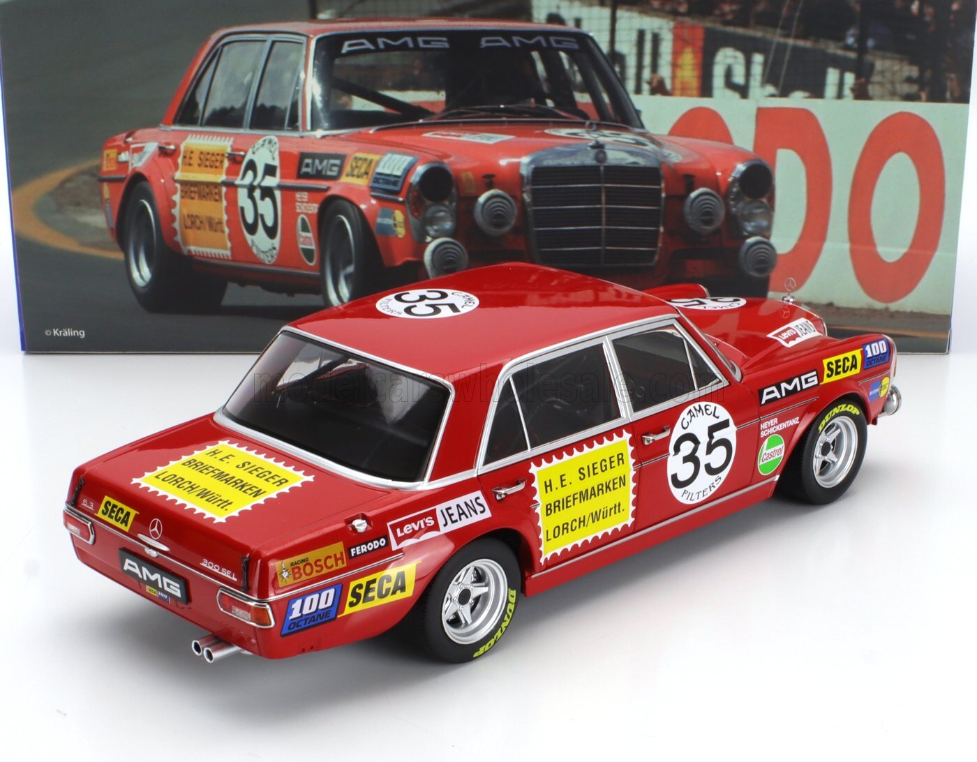 Mercedes Benz 300 SEL 6.8 #35 2nd 24h SPA Francorchamps 1971 in 1