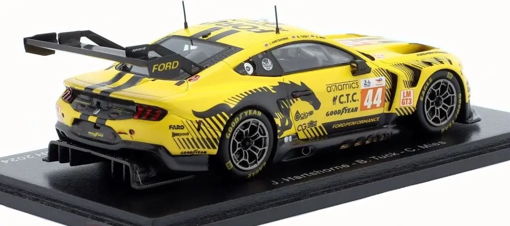 Ford Mustang GT3 No.44 Le Mans 24H 2024 in 1:18 scale by Spark