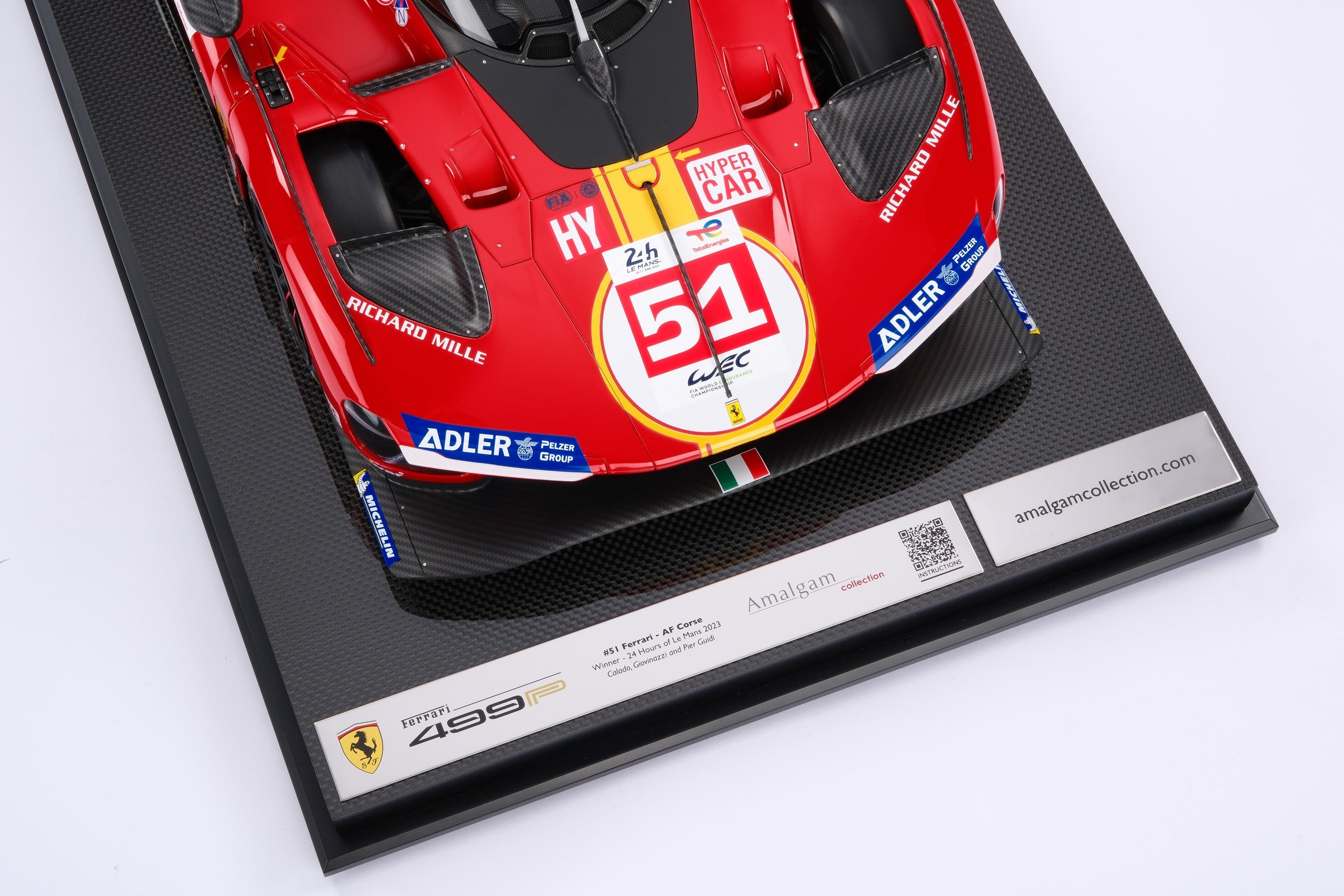 2023 Ferrari 499p Le Mans winner in 1:8 scale by Amalgam