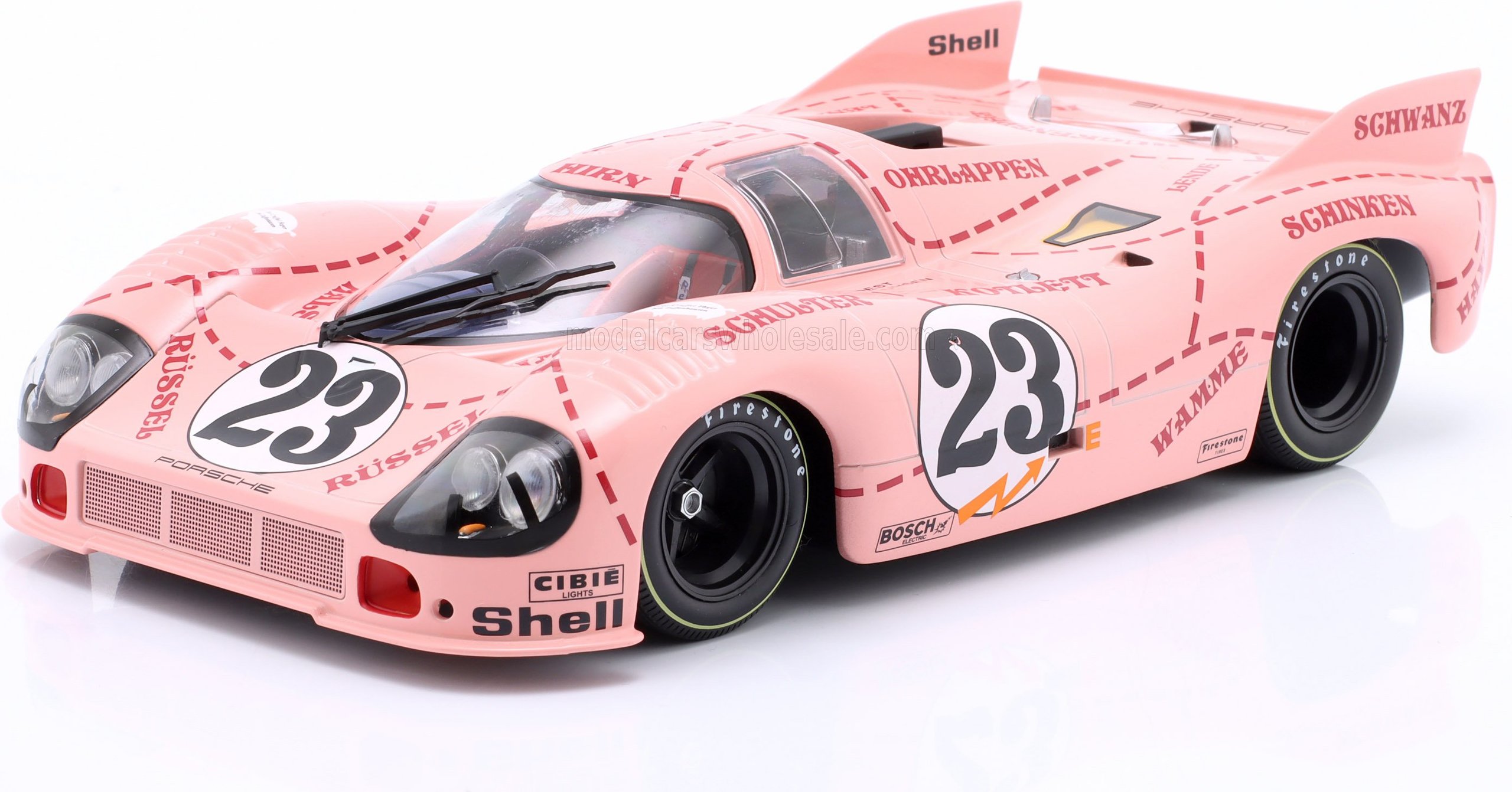 Porsche 917/20 4.9L Pink Pig #23 1971 Le Mans in 1:18 scale by WERK 83