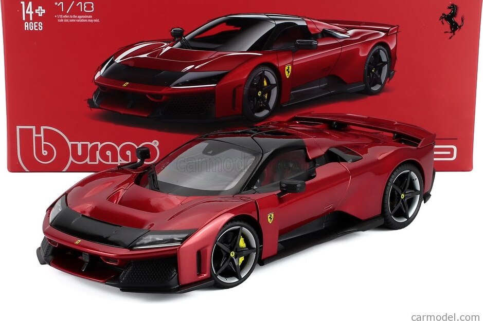 Rare Dealer Exclusive Ferrari F80 Silver Black Wheels 1:18