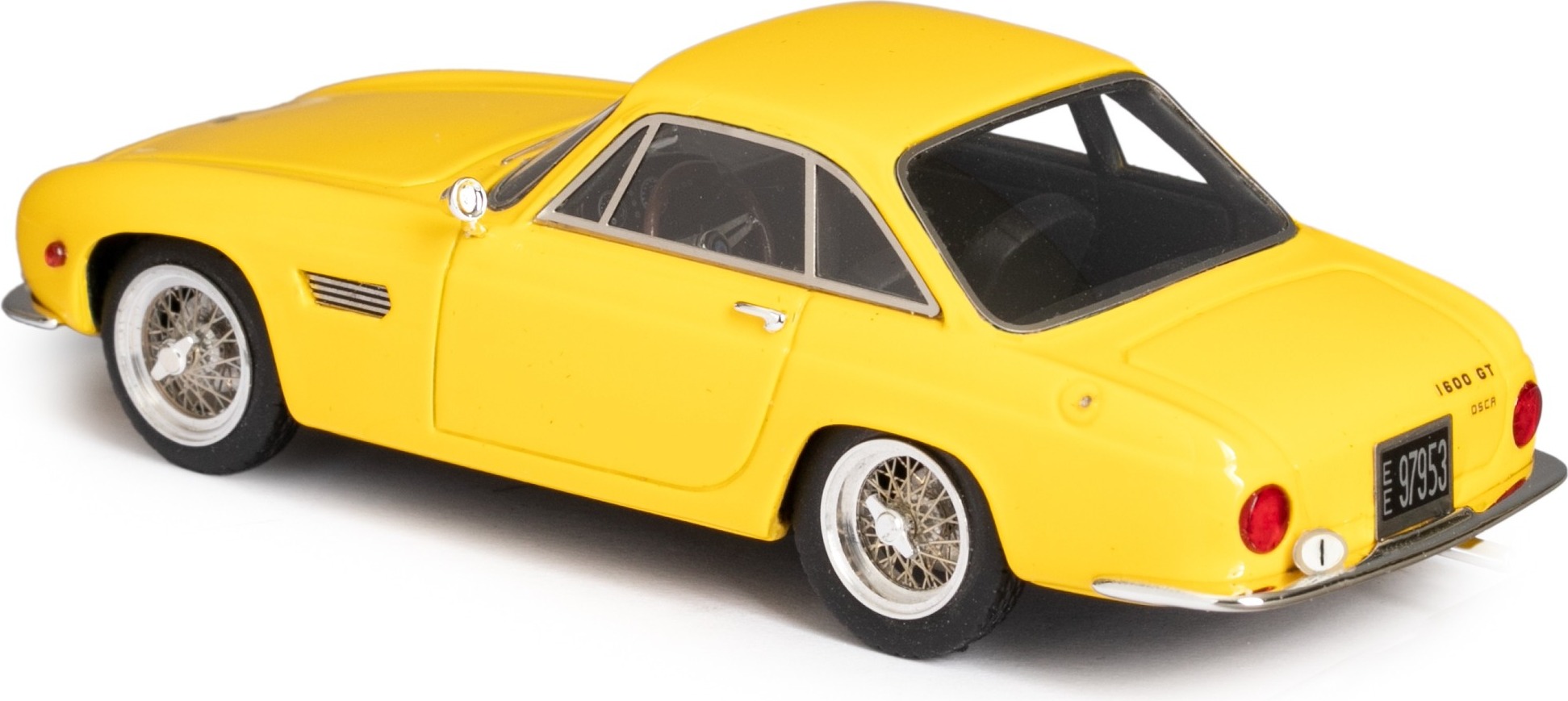 Modellino Auto Esval 1/43 OSCA 1600 GT Coupé Fissoré 1961 - Giallo - Nuovo