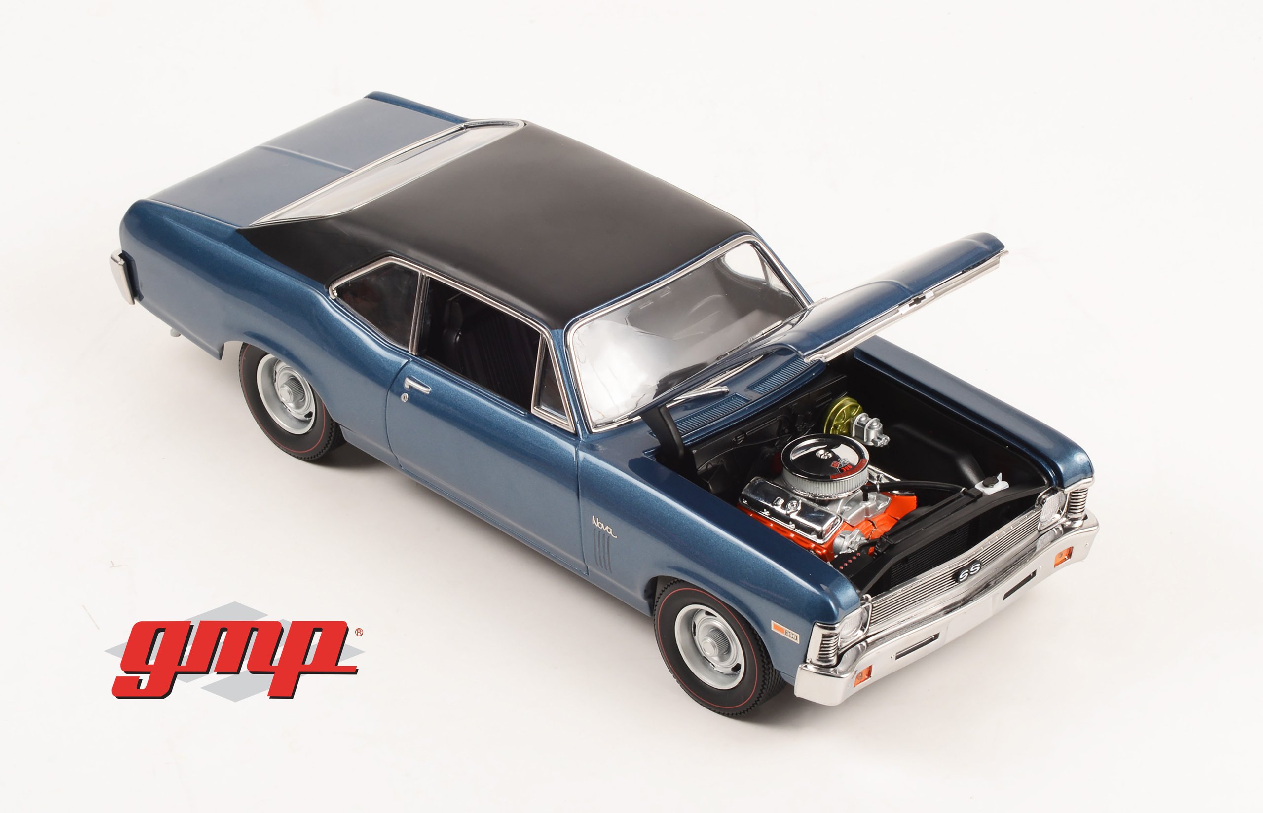 1969 Chevrolet Nova Blue The Mod Squad TV Series in 1:18 scale by