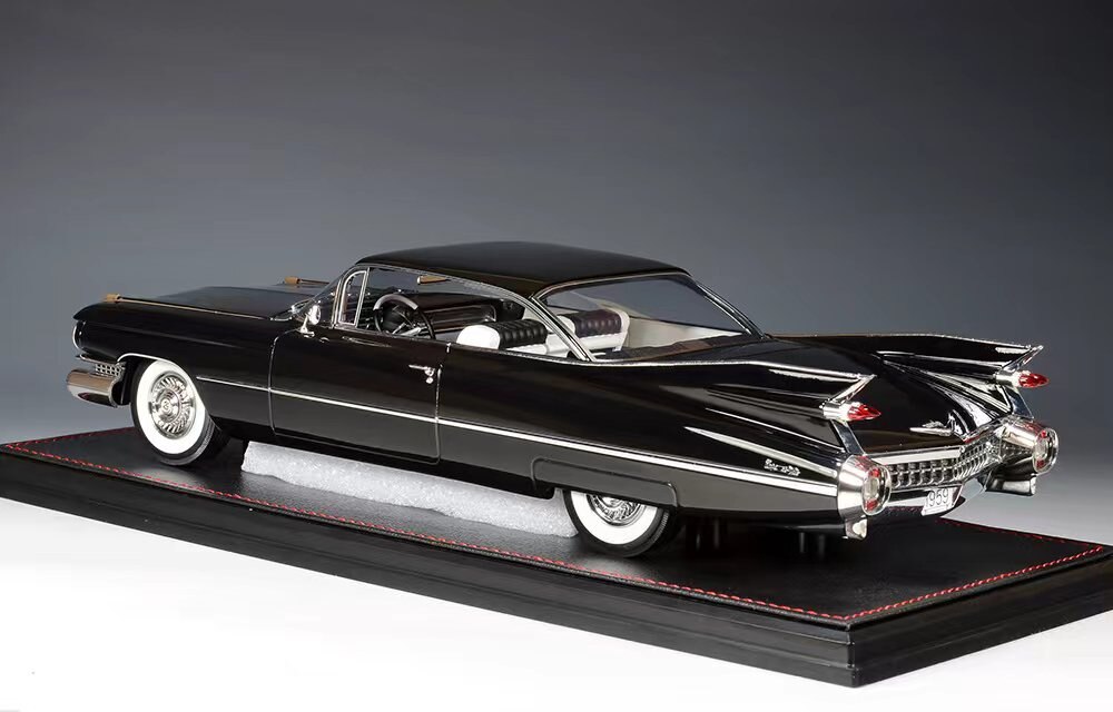 1959 Cadillac Coupe DeVille ダイキャスト 1959 Cadillac Coupe de Ville Black in 1:18 scale by Stamp Models