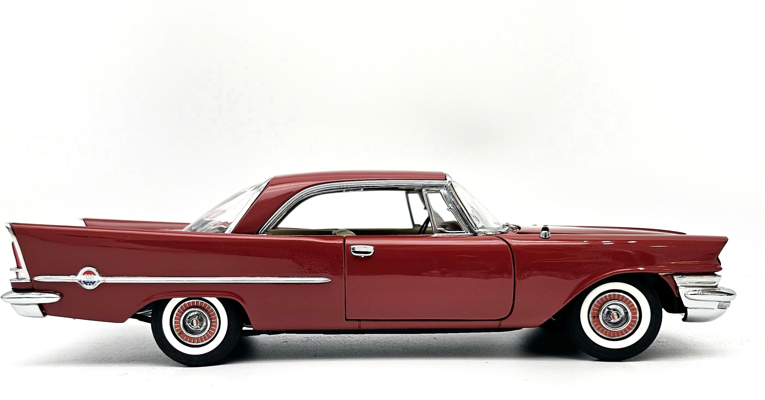 1958 Chrysler 300D Hardtop Coupe Matador Red in 1:24 scale by