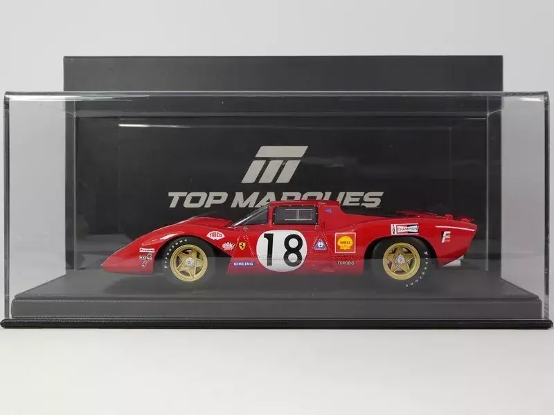 Ferrari 312P 3.0L V12 Coupe #18 1969 Le Mans 24h in 1:18 scale by