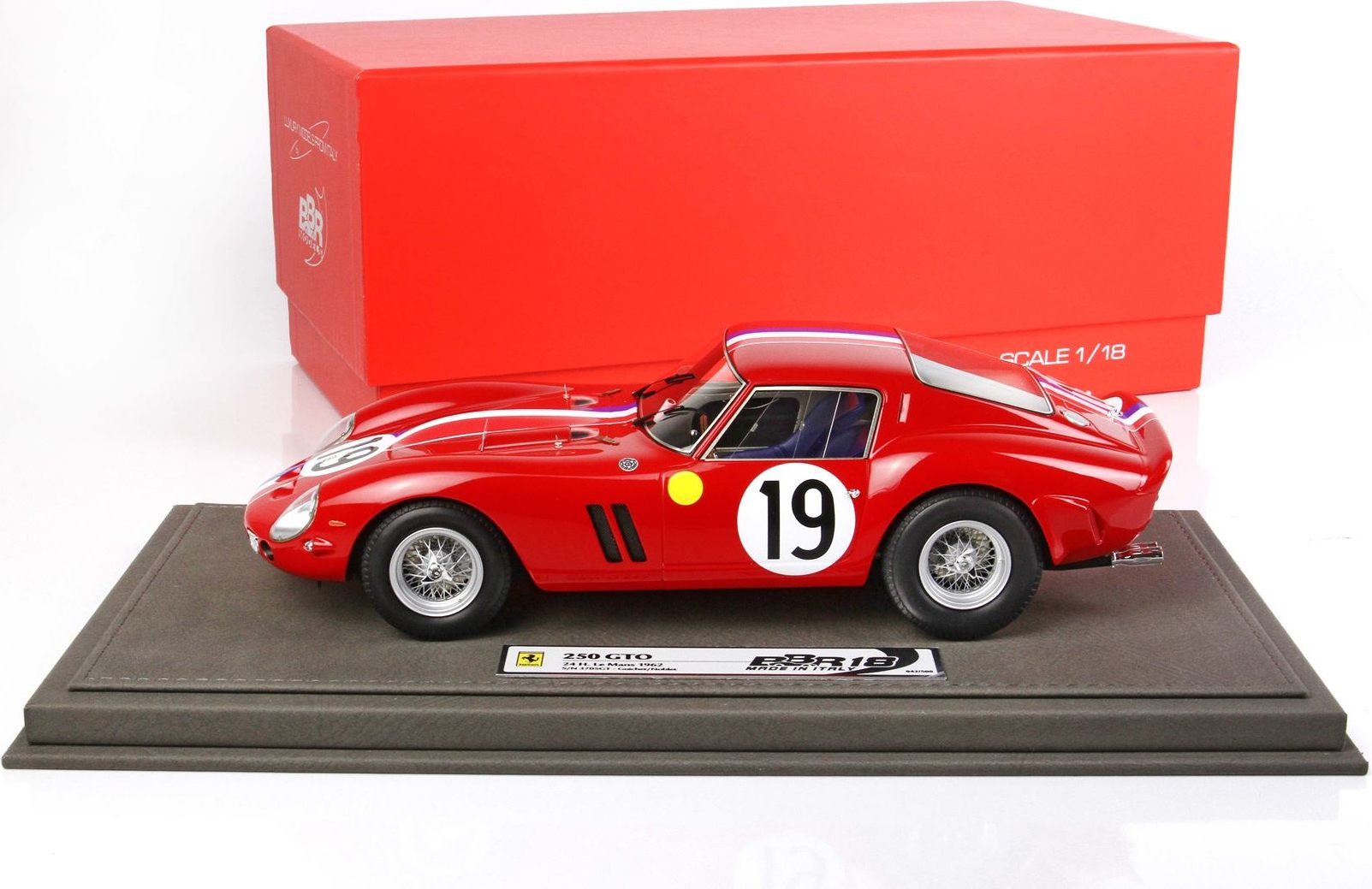 Ferrari 250 GTO 24H Le Mans 1962 SN 3705 GT in 1:18 scale by BBR