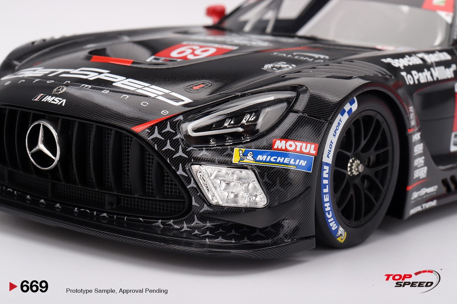 Mercedes-AMG GT3 EVO #69 GetSpeed 2025 IMSA Daytona 24 Hrs in 1:18