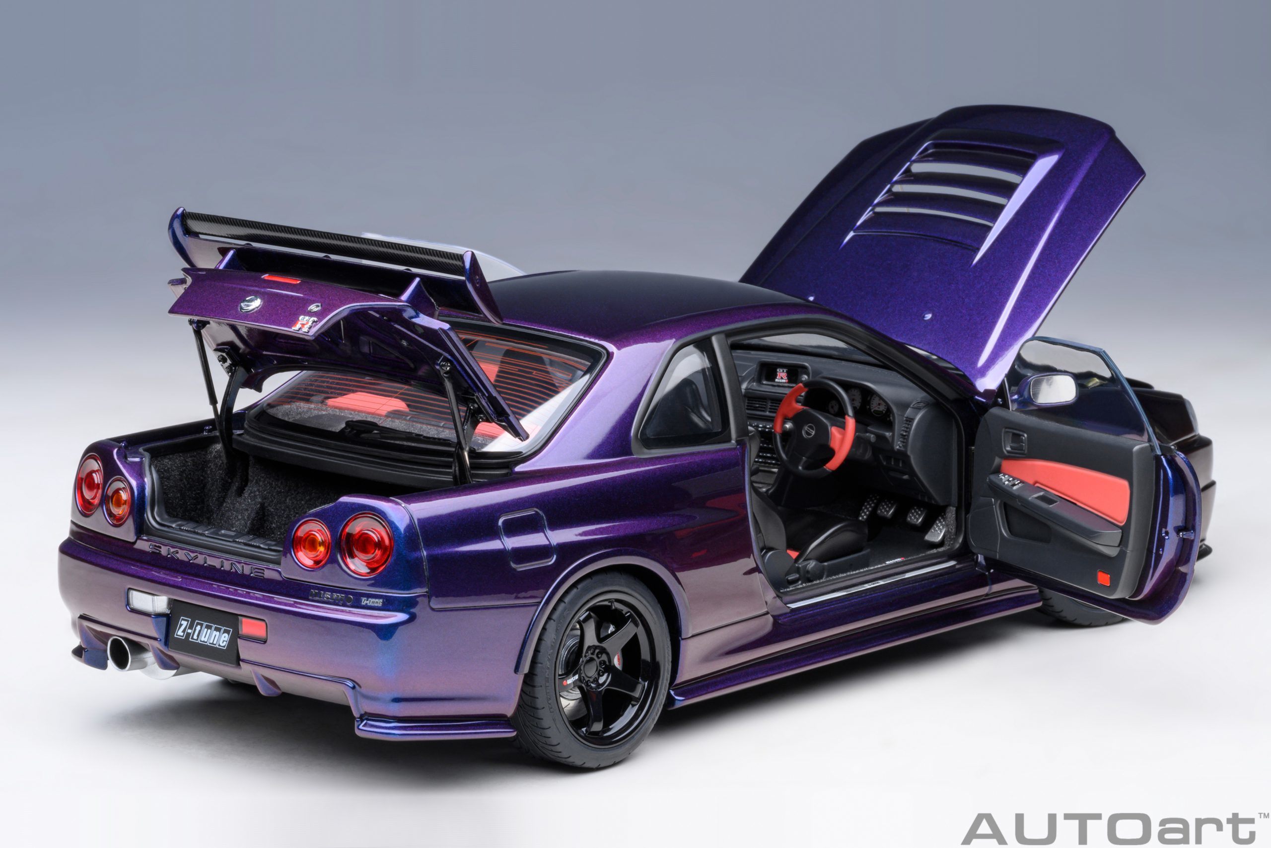 Nissan Skyline GT-R (R34) Z-tune Midnight Purple in 1:18 scale by AUTOart  by AUTOart