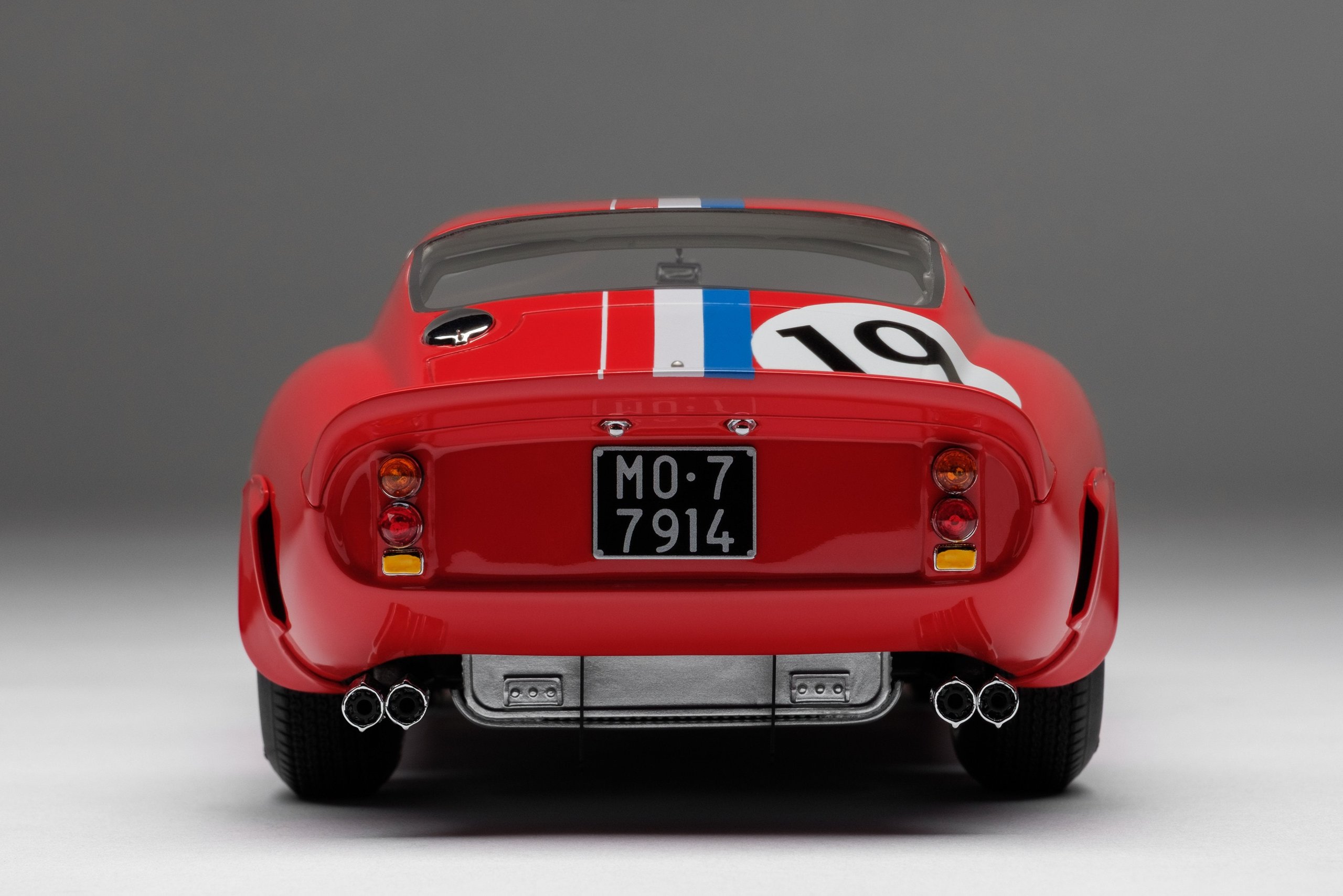 Auto Modelo El Mejor Regalo 1/12 para Ferrari 250 GTO 19# Le Mans