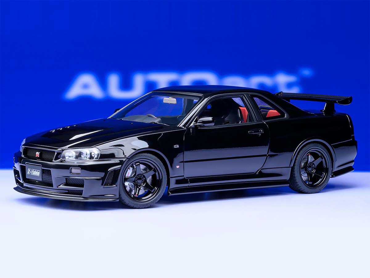 Nissan Skyline GT-R (R34) Z-Tune, Black Pearl in 1:18 scale by AUTOart