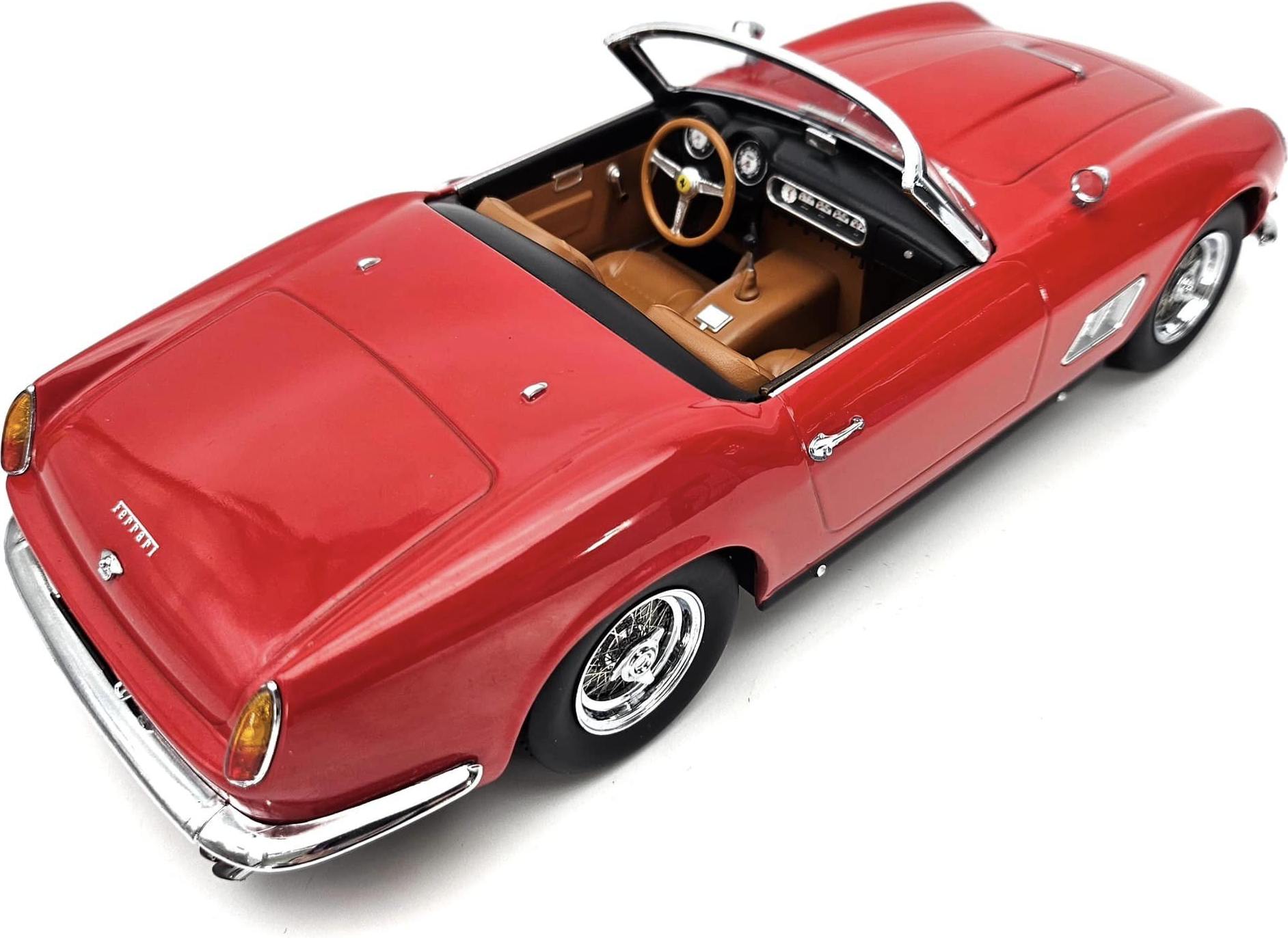 1960 Ferrari 250 GT California Spyder Red in 1:18 scale by KK Diecast
