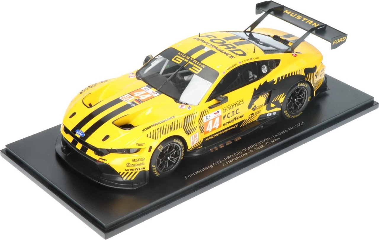Ford Mustang GT3 No.44 Le Mans 24H 2024 in 1:18 scale by Spark