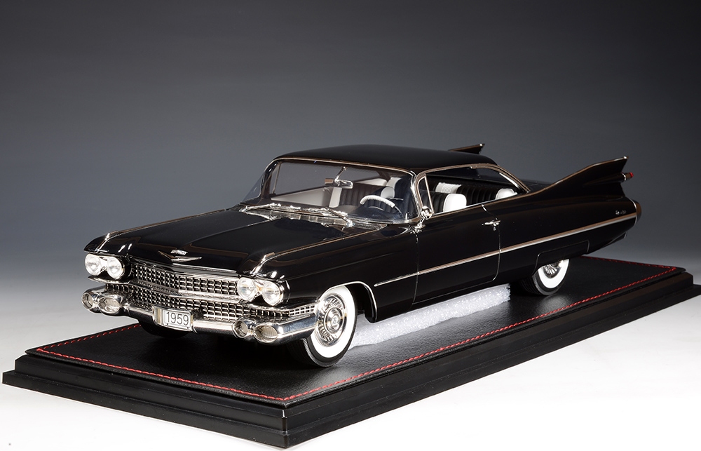 1959 Cadillac Coupe de Ville Black in 1:18 scale by Stamp Models