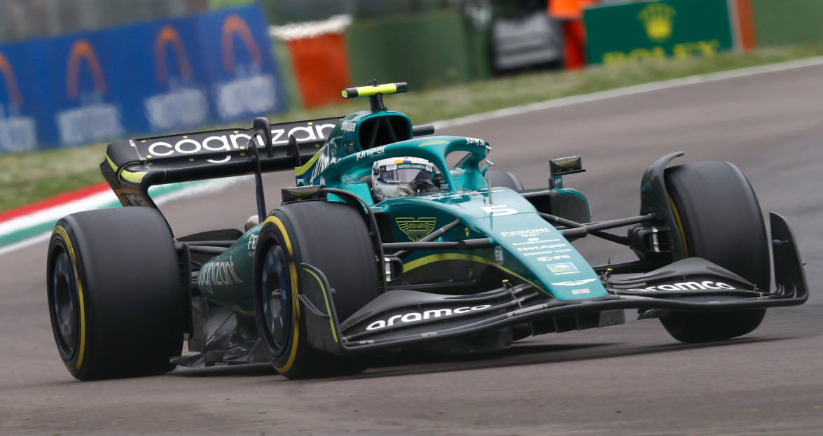 2022 Aston Martin AMR22 No.5 Emilia Romagna GP Sebastian Vettel in