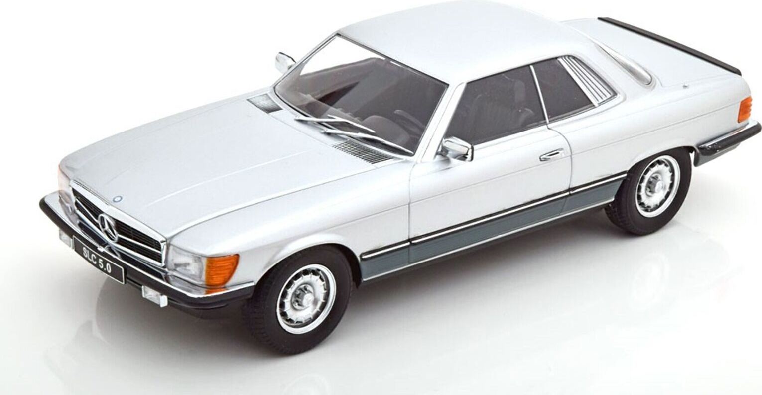 1973 Mercedes-Benz 450 SLC C107 Silver in 1:18 scale by KK Diecast