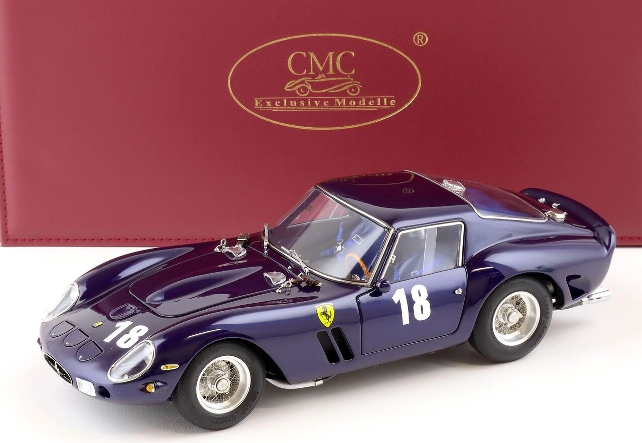 Ferrari 250 GTO Blue in 1:18 scale by CMC