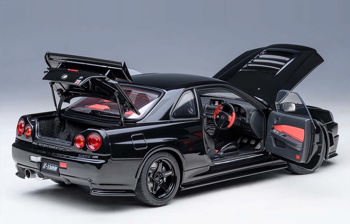 Nissan Skyline GT-R (R34) Z-Tune, Black Pearl in 1:18 scale by AUTOart