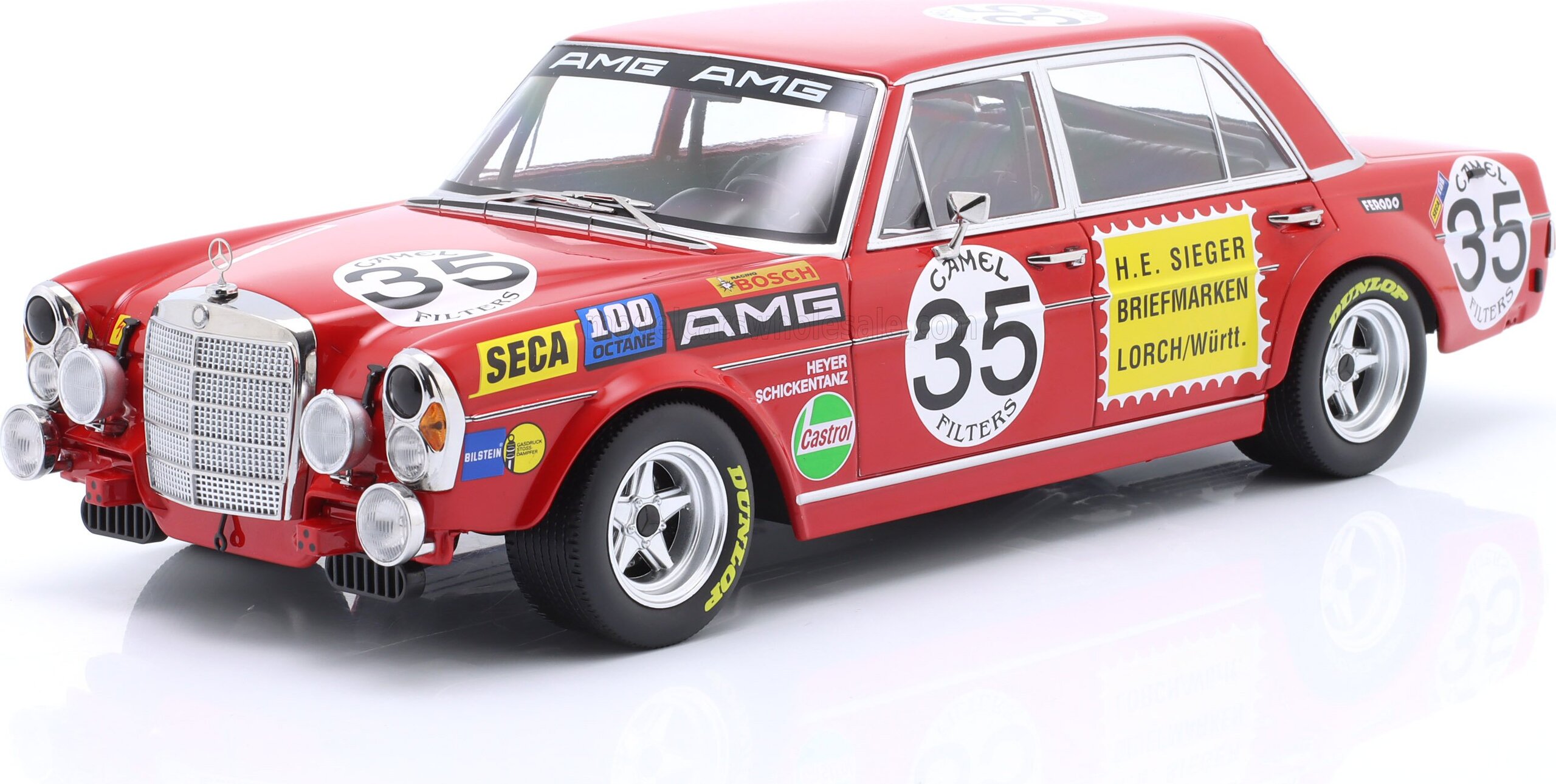 1/18 メルセデス AMG 300SEL 6.3 #35 スパ24H 1971 Mercedes Benz 300 SEL 6.8 #35 2nd 24h SPA Francorchamps 1971 in 1
