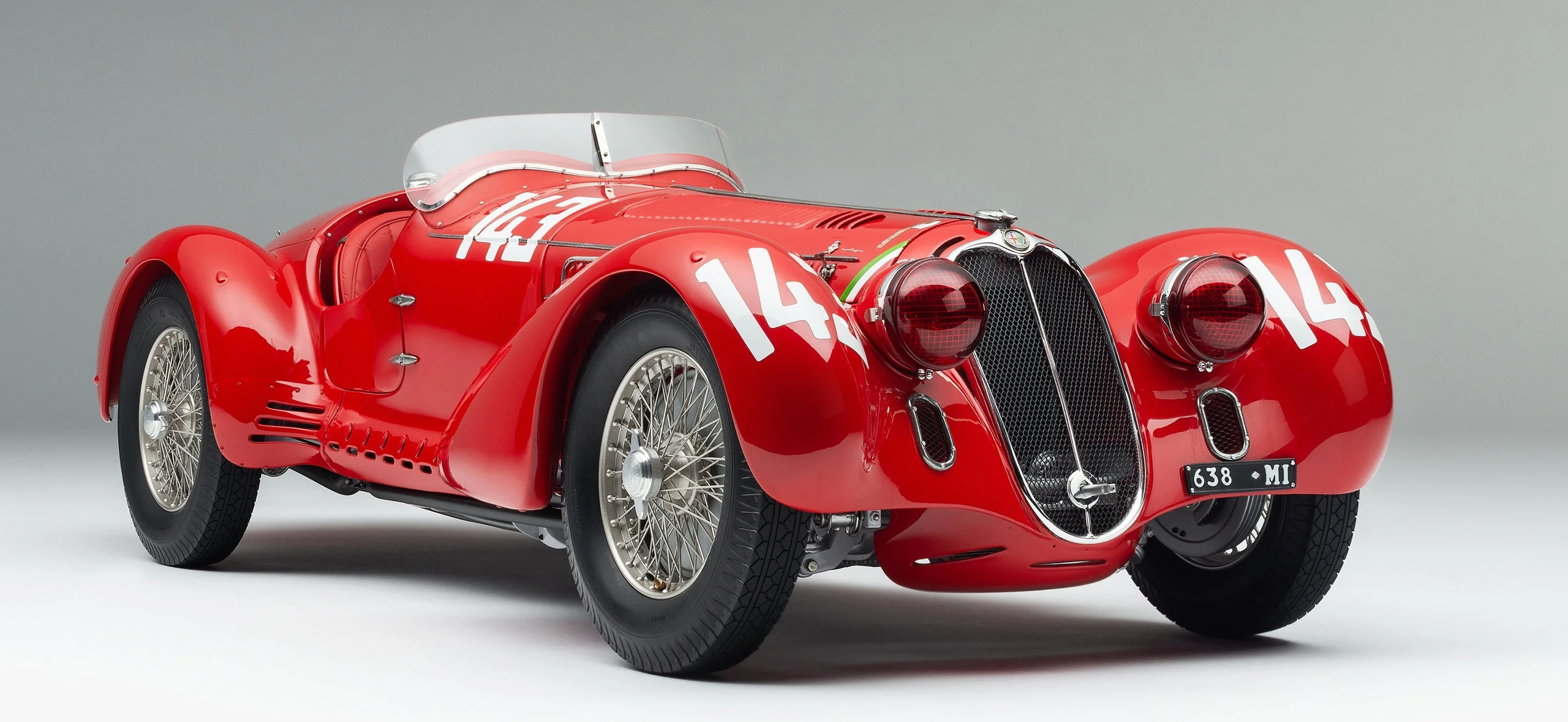 Alfa Romeo 8C 2900 1938 Mille Miglia Winner in 1:8 scale by