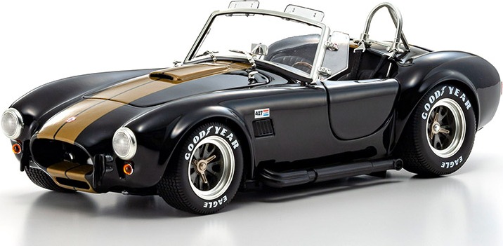 京商 1/18 シェルビー コブラ 427 S/C BLACK/GOLD Shelby Cobra 427S/C Black/Gold in 1:18 scale by Kyosho Diecast Models