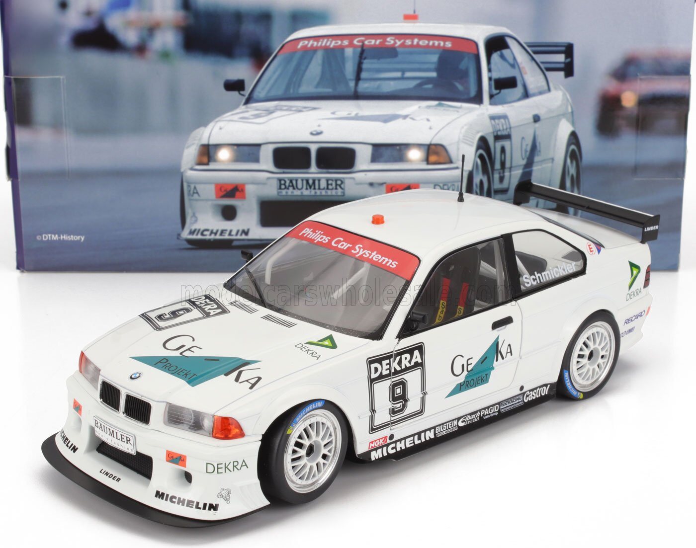 BMW 3-Series M3 (E36) Coupe #9 1994 DTM Season Frank Schmickler in 1:18 ...
